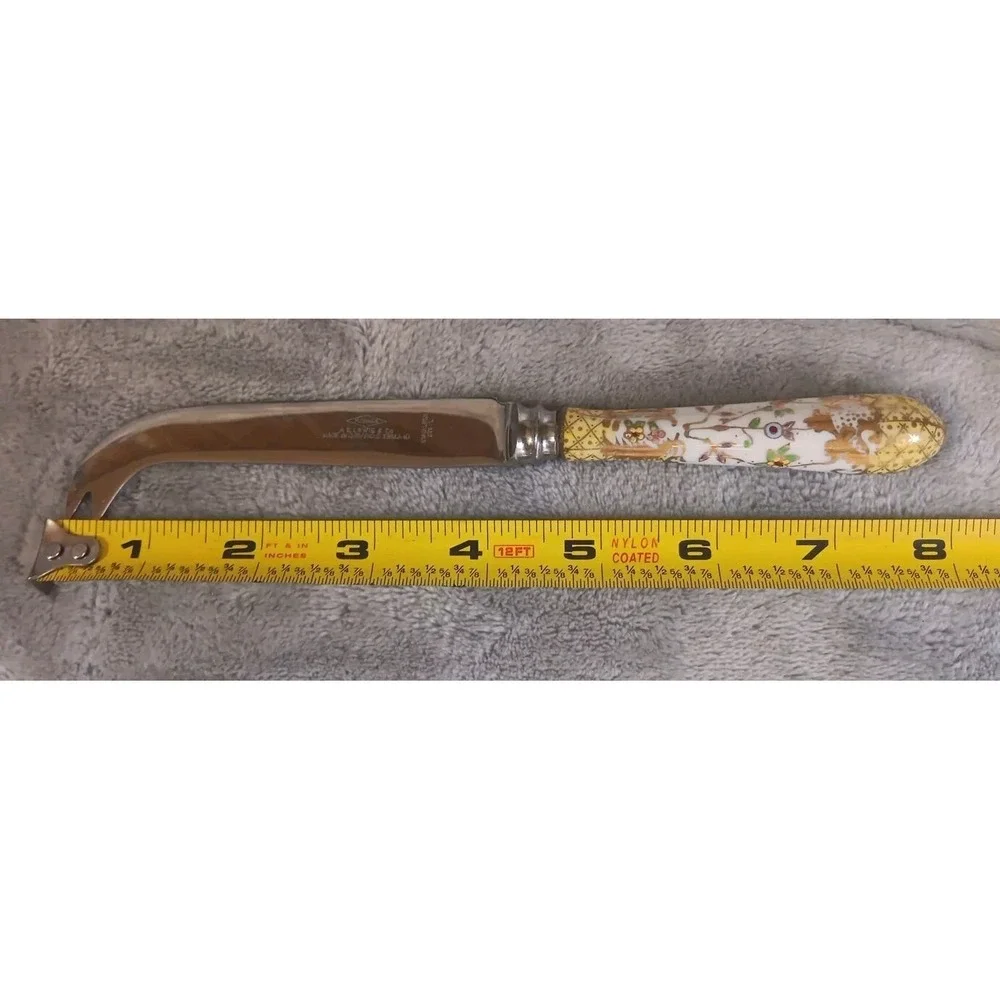 A.E. Lewis & Co Floraine Sheffield England Decorative Cheese Knife Ornate Floral
